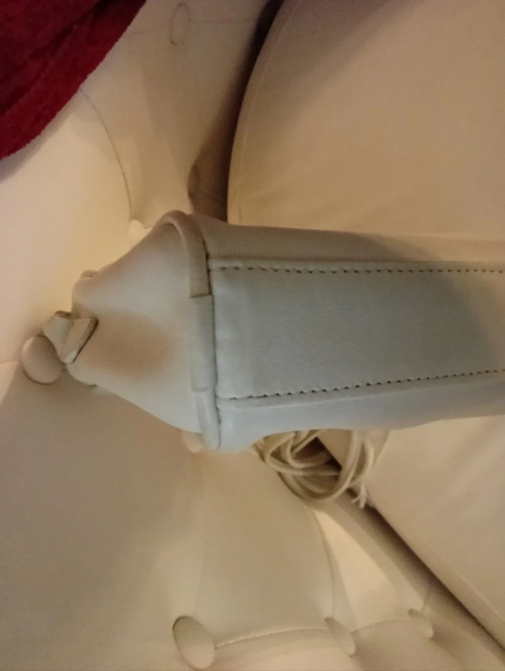 #V2 Coach Slim Zip Vintage Y2K  Ivory/Cream Crossbody Bag CREED:0064-116